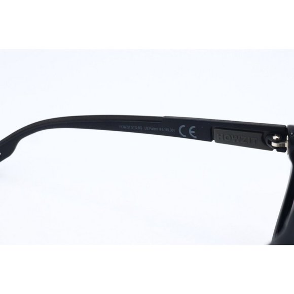 Maui Jim HOWZIT MJ 734-02 Black Square Sunglasses Gray Polarized Lens 56mm (A) - Picture 6 of 8